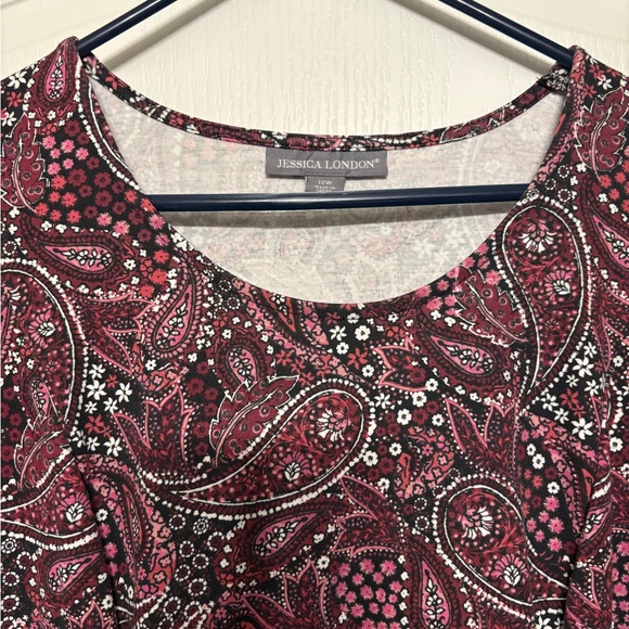 Jessica London Paisley Print Women's Dress - Picture 2 of 6